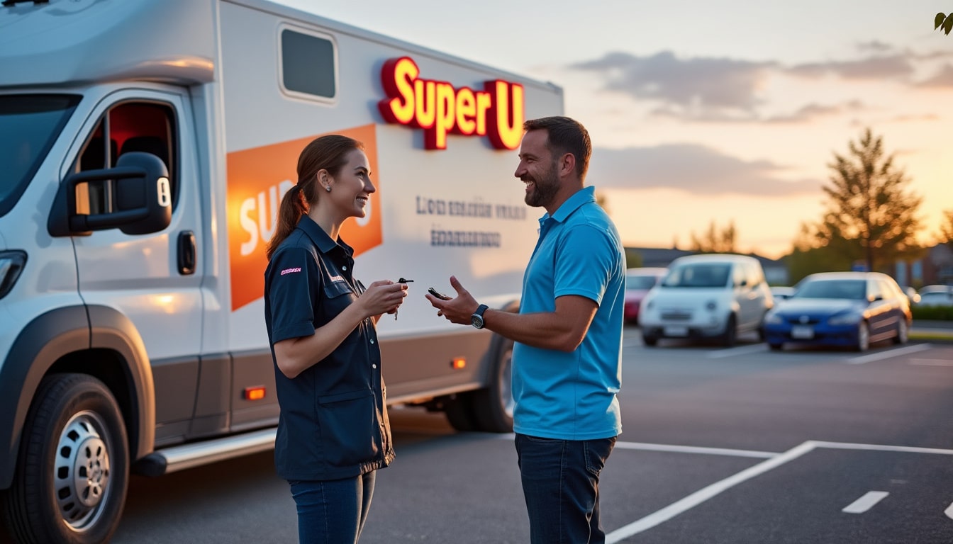 Illustration: Qui est Super U et comment fonctionne sa location de camions ?