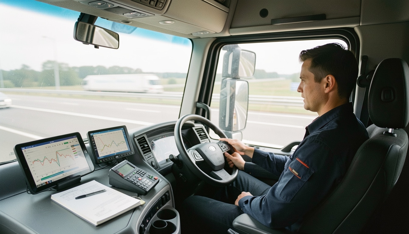 Tableau des temps de conduite des poids lourds